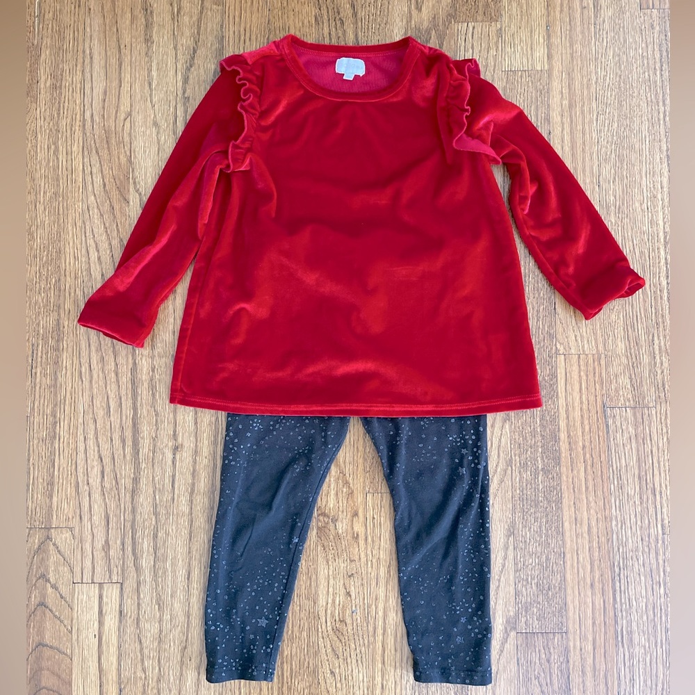 BCBGirls Velvet Top and Matching leggings